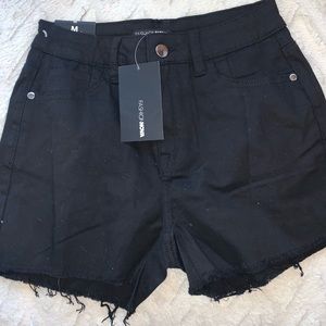 Fashion Nova Black Jean Shorts